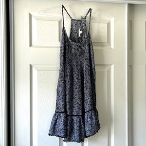 American Eagle Outfitters Adjustable Strap Dresswith pretty black trim